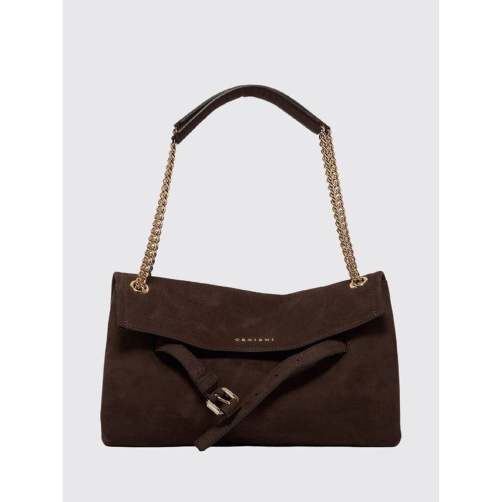 Orciani Women Orciani Venus Nubuck Calfskin Shoulder Bag With Sliding Handle